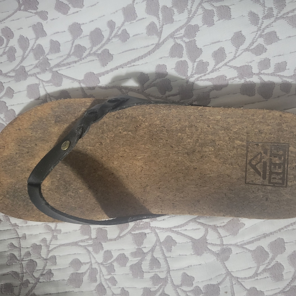 Reef Womens Black and Brown Flip Flops